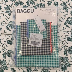 Baggu Go Pouch Set Gingham